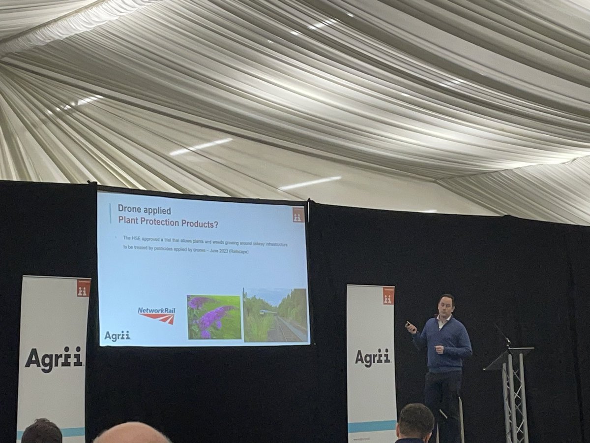 Drones, where the future with Jonathan Trotter @ Agrii winter conference