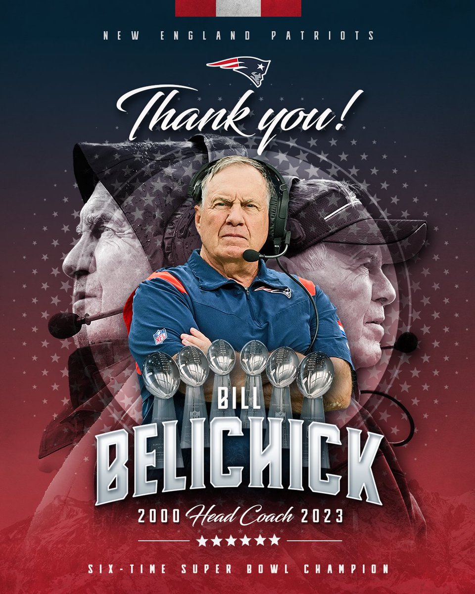 Thank you, Coach Bill Belichick.