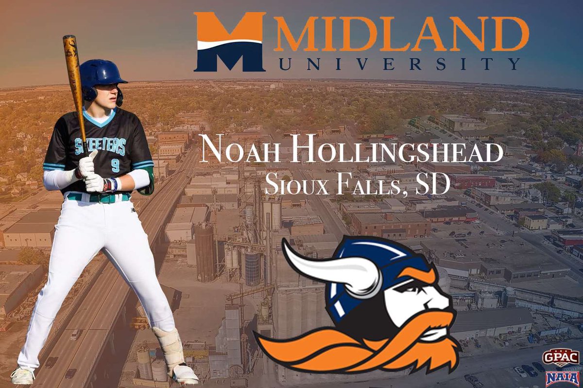 Noah Hollingshead (@noah23shead) on Twitter photo Excited to announce that I will be continuing my academic and baseball career at <a href="/MidlandU/">Midland University</a>! Thank you to all my family, friends, coaches, and teammates. Very thankful for the opportunity! Go Warriors๐ต๐
<a href="/SFWestPost15/">Sioux Falls West Legion</a>
<a href="/MWevolutionbsbl/">midwestevolutionbsbl</a>
<a href="/SFJeffersonBsbl/">SF Jefferson Baseball</a>
<a href="/shea_bennett/">Shea Bennett</a> Excited to announce that I will be continuing my academic and baseball career at <a href="/MidlandU/">Midland University</a>! Thank you to all my family, friends, coaches, and teammates. Very thankful for the opportunity! Go Warriors๐ต๐
<a href="/SFWestPost15/">Sioux Falls West Legion</a>
<a href="/MWevolutionbsbl/">midwestevolutionbsbl</a>
<a href="/SFJeffersonBsbl/">SF Jefferson Baseball</a>
<a href="/shea_bennett/">Shea Bennett</a>