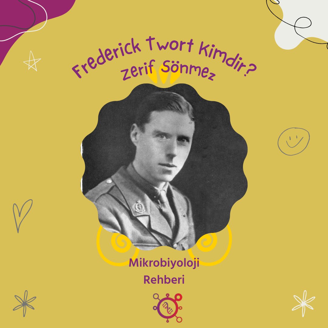 molekulce's tweet photo. İngiliz bakteriyolog Frederick Twort (1877-1950) bakterileri konakçı olarak kullanan virüsler olan bakteriyofajların kaşiflerinden biriydi.

""Frederick Twort Kimdir?"" adlı yazımızın devamını merak edenler için linkimiz 👇🏻😊
https://t.co/tNveIdvzR7" https://t.co/h9wOLYzi6z