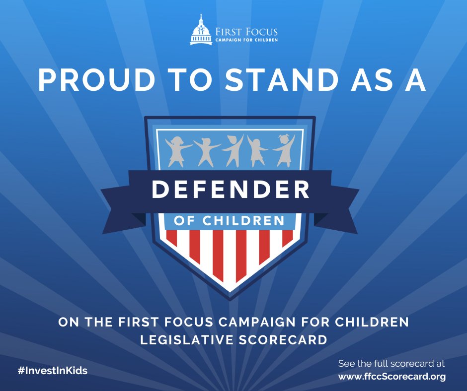 USRepKCastor's tweet photo. Investing in the well-being of our youngest neighbors is what will set our country on a successful path for the future.

I am proud to be named a strong #DefenderofChildren in Congress and lead several key bills to help our nation's children 👏💪 https://t.co/bgBcBQZZDC
