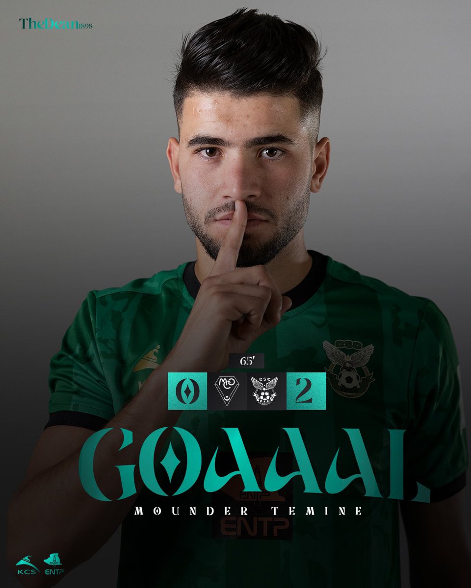 CSCClub1898's tweet photo. ⚫️🟢 𝐆𝐎𝐀𝐀𝐀𝐋 ⚽️
هدددف . منذر طمين يضيف الهدف الثاني لصالح العميد 

MCO0️⃣🆚️ CSC2️⃣

#teamcsc #TheDean1898 #CSConstantine #MCOCSC #ligue1mobilis https://t.co/7Zrkpo4gD9