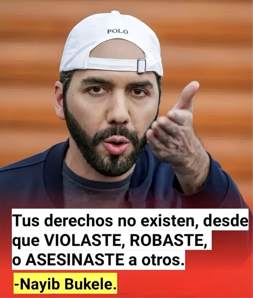ideanrojass's tweet photo. ¿Qué opinas de esta afirmación del Pdte Nayib Bukele? 

Estas de acuerdo? 👀🚷 https://t.co/KD1XZdG9PE