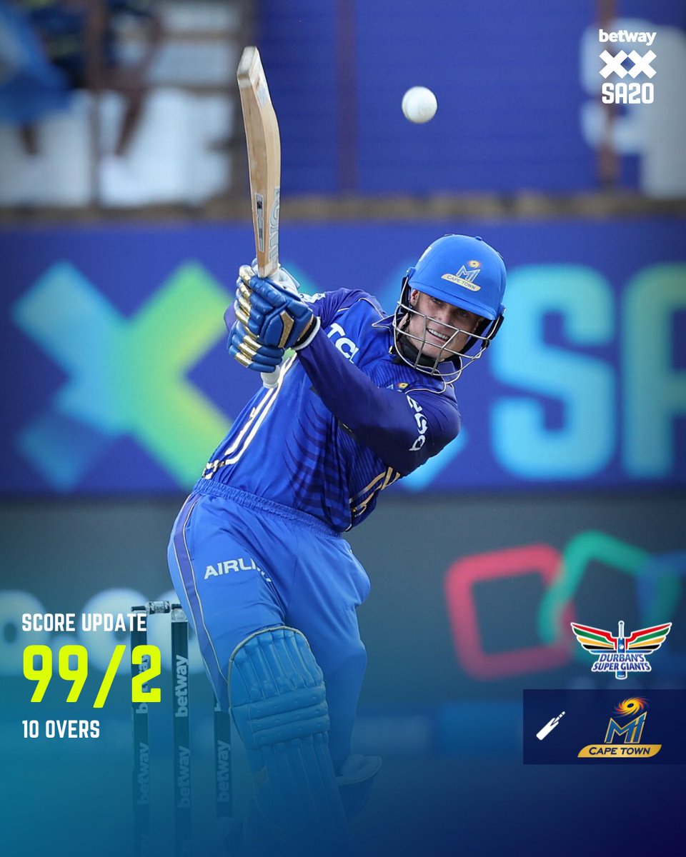 the_sa20_'s tweet photo. 10 overs down #DSGvMICT 
Live Streaming 
https://t.co/GkpnFXjbCk

#SA20 https://t.co/tlWyurF0US
