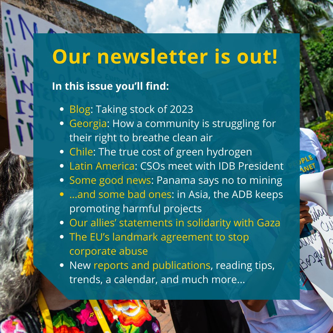 ✊Our newsletter is out! You can find updates from our members and partners from across the world, their inspiring stories, news about devt finance & human rights, a calendar, and many other useful resources. 📢Check it out & share it widely: bit.ly/41SlNy4