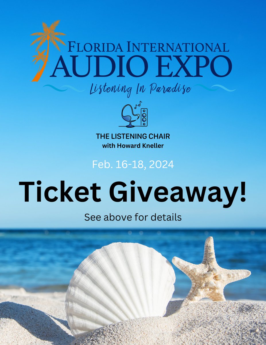 The Listening Chair and the Florida Audio Expo are giving away 2 family ticket packages for entry into the show, held in Tampa on February 16-18, 2024. Contest details are in the 'Featured' posts' of our Facebook group: facebook.com/share/c6SEQSwv… Join the group and enter to win!