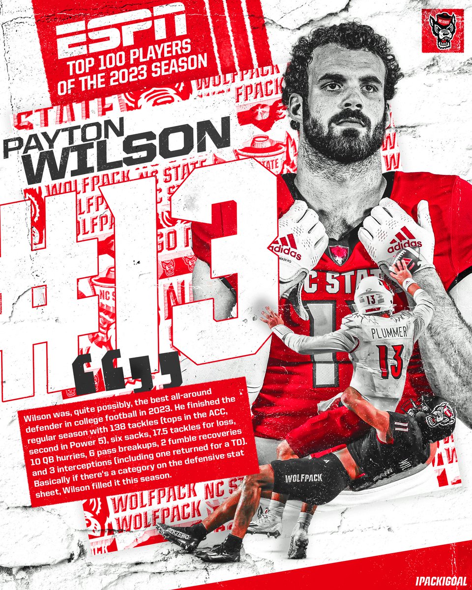 'best all-around defender in college football' @espn #1Pack1Goal