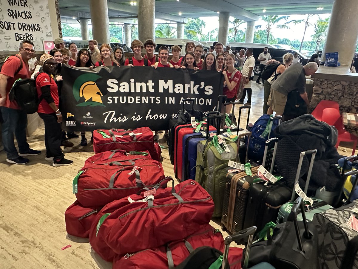 SaintMarksHS's tweet photo. We are so proud of the @saintmarkshs Students in Action Club, currently serving in the bateys of the Dominican Republic, helping to make the world a better place.
#SaintMarksHS #spartanstrong #studentsinaction #proudtobeaspartan #maketheworldabetterplace https://t.co/3nJ195JuWq