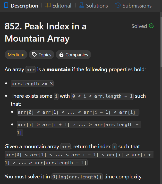 codewithjerry0's tweet photo. Day 12 of #100DaysOfCode      

DSA ->  12. Peak Index in and mountain Array
[LeetCode]    
 
C++ Easy Solution with Dry Run and Notes.     

#leetcode #DSA #RotateArray #Array #EasySolution #codewithjerry0 #lovebabbar

@lovebabbar3 https://t.co/DPhmbVHbYc