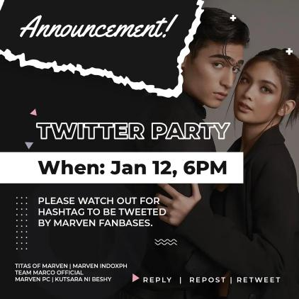 titasofmarven's tweet photo. We are back!

 Please ensure to use the default tags when tweeting.

#MarcoGallo l  #HeavenPeralejo 
#MarVen https://t.co/8ZsJOcmWkH