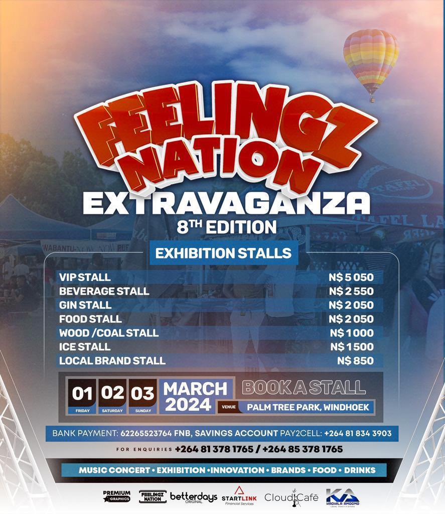 HappyNewYear Fam! I’m here to announce the dates for our Volume8 Exhibition! Please book your stall and Retweet ✅🇳🇦