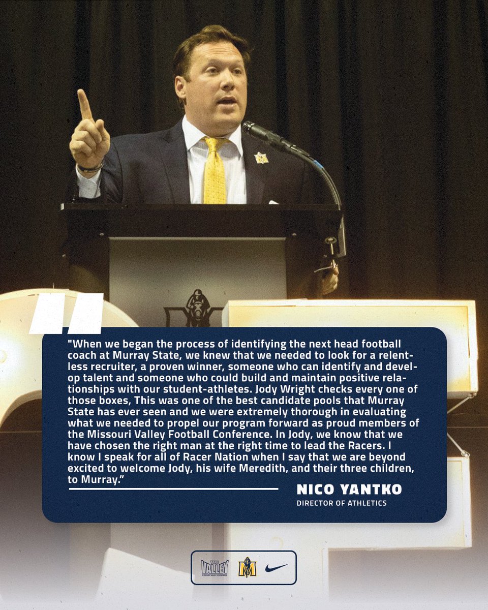 racersfootball's tweet photo. 🗣️ 𝗪𝗵𝗮𝘁 𝗧𝗵𝗲𝘆 𝗔𝗿𝗲 𝗦𝗮𝘆𝗶𝗻𝗴

@NicoYantko on the search process and finding OUR Guy, @WrightJody!

#GoRacers🏇 https://t.co/Opvf2T9D0c