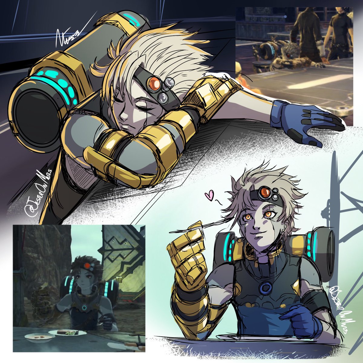 JesterOnMars's tweet photo. I’m playing Xenoblade again, and I got these cute screenshots while playing :)
#XenobladeChronicles3 #FanArt #XenobladeChronicles #Valdi https://t.co/2LRiyOsXwH