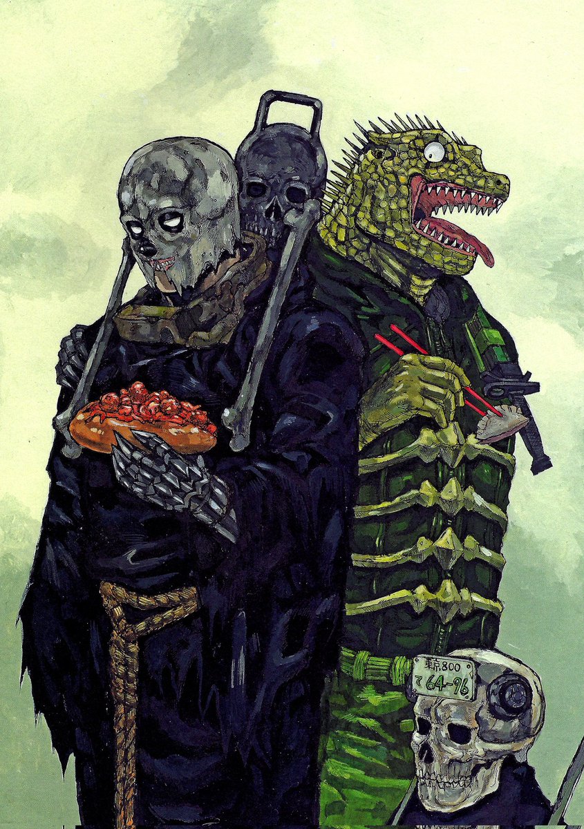 ArtOfDorohedoro's tweet photo. More Dorohedoro X Dai Dark for you ! https://t.co/hCMQFhZ8XW