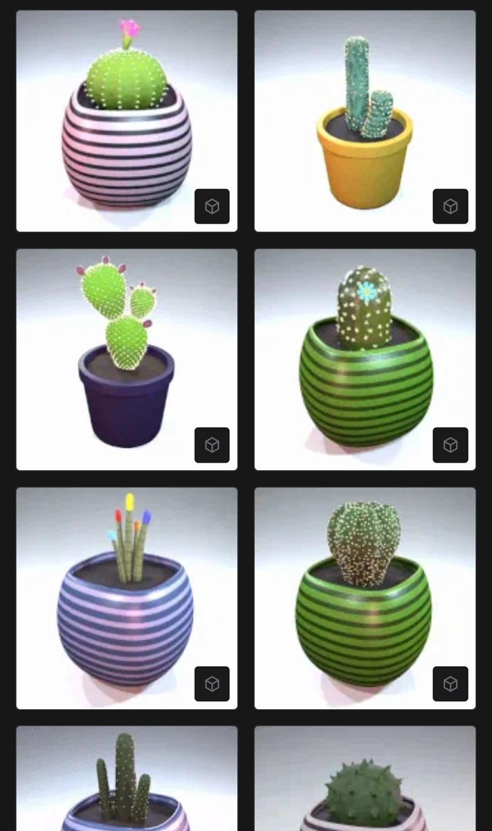 Check out these cacti on secondary market
Blockchain Tezos. 🌵
3D MODELS .GLB collection.

objkt.com/collections/KT…

#nft #TEZOSTUESDAY #tezosCummunity #TezosArts #Cactus #caktus #CactusBoom #CactusBoomtez