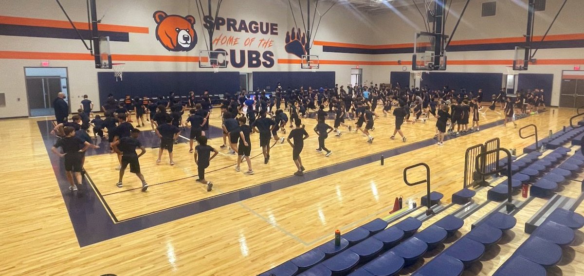 180 kids getting better in Pre-Athletics today. Keep up the hard work! Getting better every day! <a href="/CFISDAthletics/">CFISDAthletics</a> <a href="/SpragueCubs/">SpragueCUBS</a>