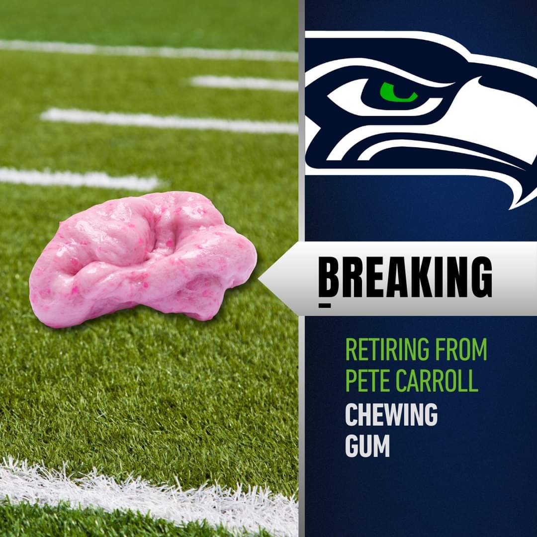 ItsCarlNeff's tweet photo. "It's been a long 14-years... but he's chomped me for the last time."

Was never a fan of the guy, but he really blew up back in the day. Enjoy retirement, gummy. 🫡
#Seahawks #NFL    #nflmemes #PeteCarroll https://t.co/n9mWMI3u2P