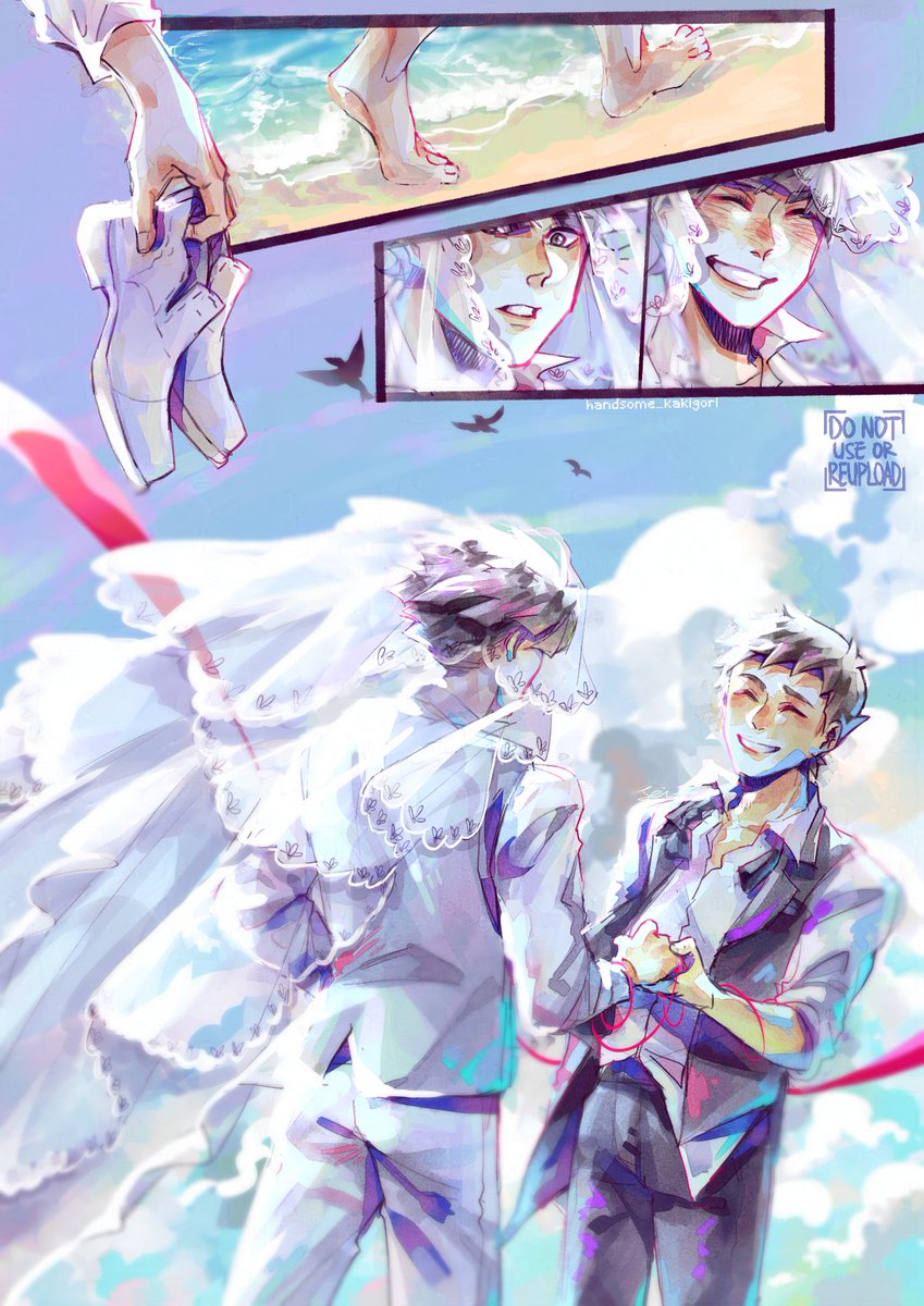 i can finally post my full piece for <a href="/DesireZine/">Desire: An Asoryuu Marriage Zine - Charity Run!</a> 👁👁✨
No, I wasn't looking for an excuse to draw Kazuma in a veil wdym--

#RyuuAso #TGAA #DGS #AceAttorney #龍アソ