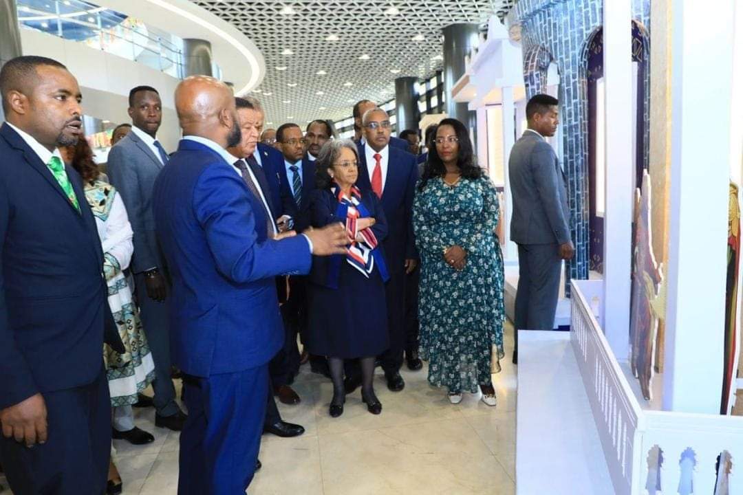 AdanechAbiebie's tweet photo. The ‘’Diplomacy week Exhibition’’ opened today is a land mark that exhibits Ethiopia’s long journey and paramount success in diplomacy. It is historical that the exhibition is underway in the 3rd global diplomatic capital, #Addisababa.
I cordially invite Addis Ababa’s residents to stop by at the exhibition center.