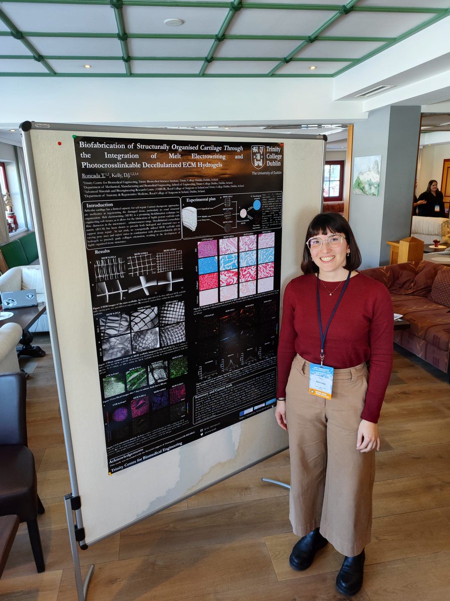 ToscaRoncada's tweet photo. Thrilled to be part of the Alpine Winter School of Biofabrication, thoroughly enjoying the insightful talks and discussions 💫 Grateful for the chance to present part of my postdoc project and share ideas with this amazing community 🔬👩‍🔬 https://t.co/E906goVLzM