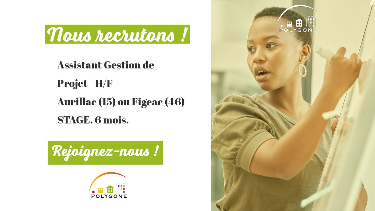 PolygoneSA's tweet image. 💼 | STAGES
🚧 Assistant Gestion de Projet, Contrôleur de Gestion, Monteur d'Opérations
📌 A la recherche d'un stage à Aurillac, Brive ou encore Figeac ? Viens découvrir nos diverses offres de stage chez POLYGONE !
👉 + d'infos : polygone-sa.fr/index.php/qui-…