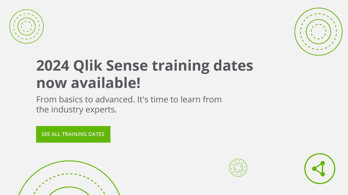 Learn how to master Qlik Sense through our experienced training team, who can give you practical and real-world insights on using Qlik effectively.

Please click the link below to book your seat!
hubs.ly/Q02g803g0

#qlik #qliksense #qliktraining #qlikuk