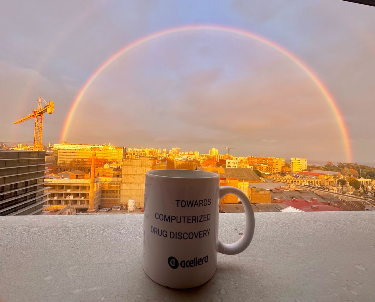 acellera's tweet photo. A beautiful way to end the day from our #Barcelona  office 🌈 https://t.co/G4w5PCIw8W