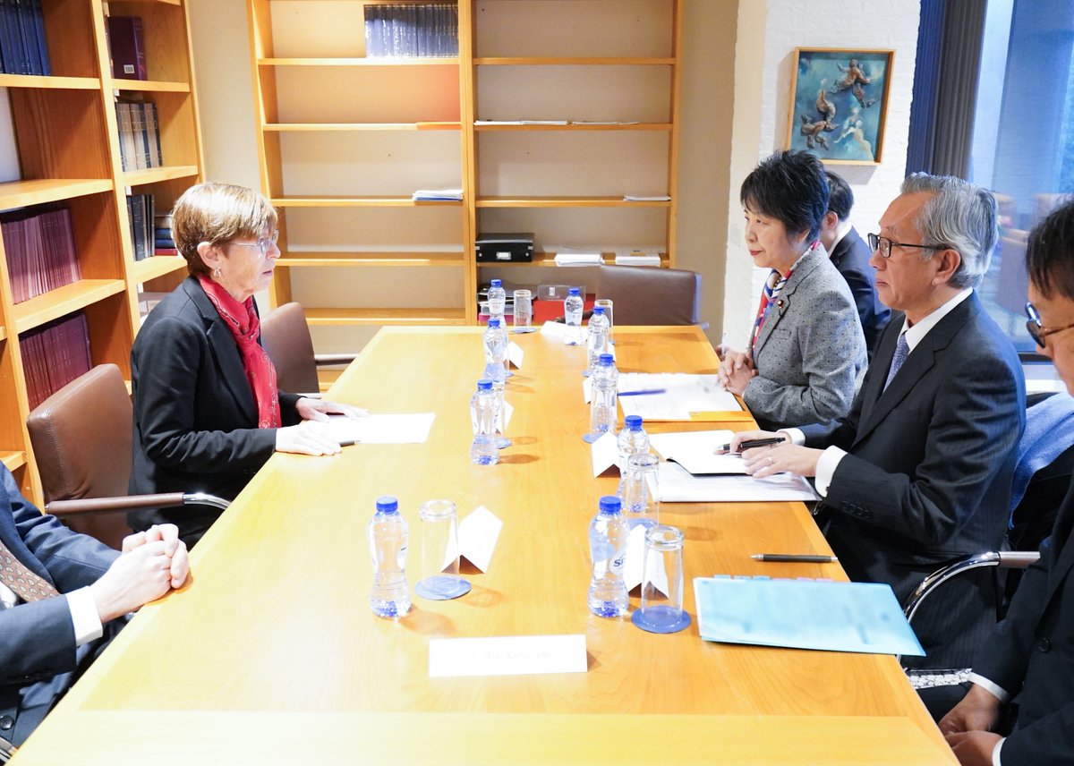 On January 11, FM Kamikawa, during her visit to the Netherlands, held a meeting with Judge Donoghue, President of the Int'l Court of Justice (#ICJ). #RuleOfLaw #InternationalLaw See More👉mofa.go.jp/pageite_000001…