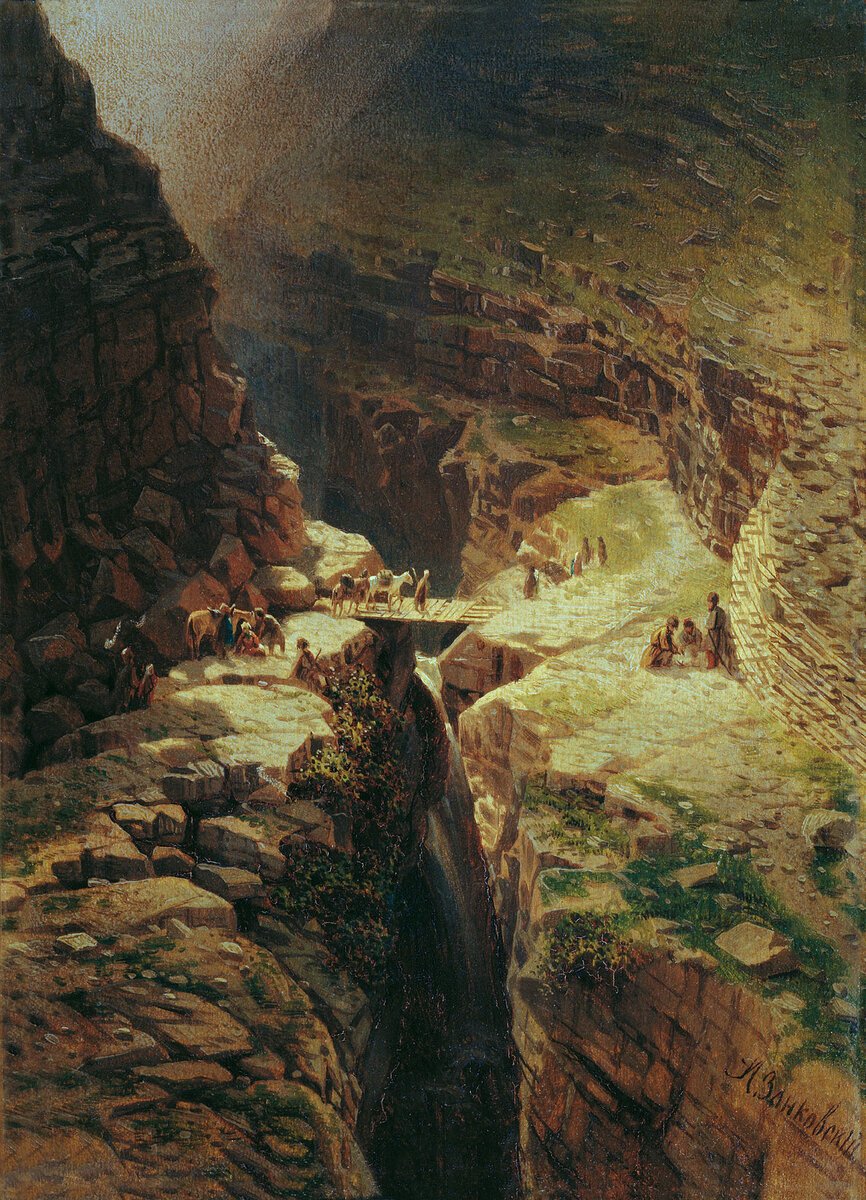 yiihya's tweet photo. Landscapes of the Caucasus by Ilya Zankovsky https://t.co/8qMT9ljjjc