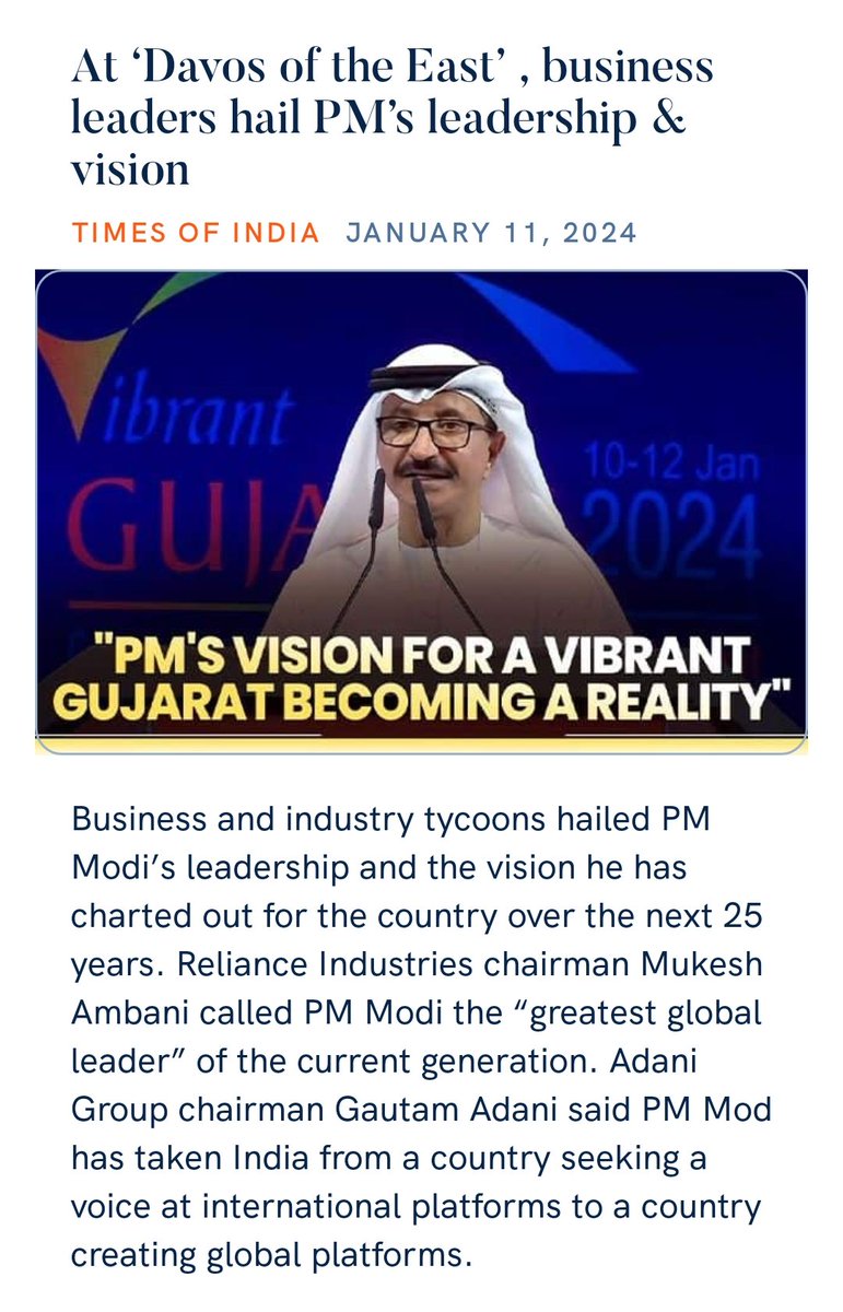 At ‘Davos of the East’ , business leaders hail PM’s leadership &amp; vision
timesofindia.indiatimes.com/india/at-davos…

via NaMo App