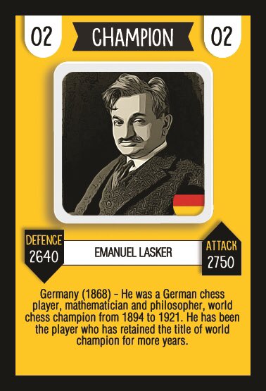 Tal día como hoy, 11 de Enero de 1941, falleció una de los mas grandes jugadores que jamas han existido- el segundo campeón Mundial - Lasker!

On a day like today, 11th January 1941, World Champion Lasker passed away.