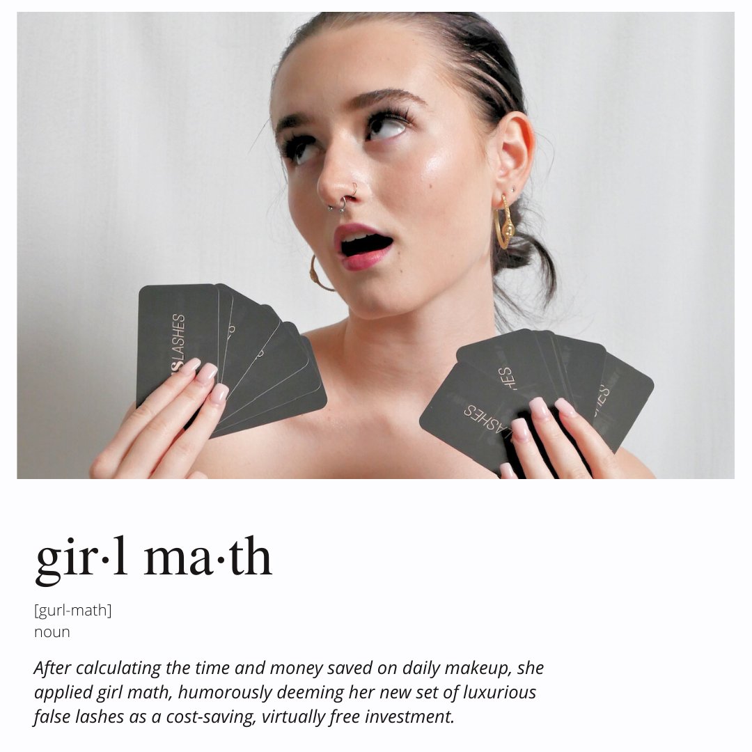 vislashes's tweet photo. Embrace the savvy side of beauty with a little girl math! 📊💖 Think about it: save on mascara and daily makeup, and these lashes practically pay for themselves. Flaunt flawless lashes every day and feel like you're getting them for free! #GirlMath #FlawlessForFree https://t.co/7d0vsjdd5t
