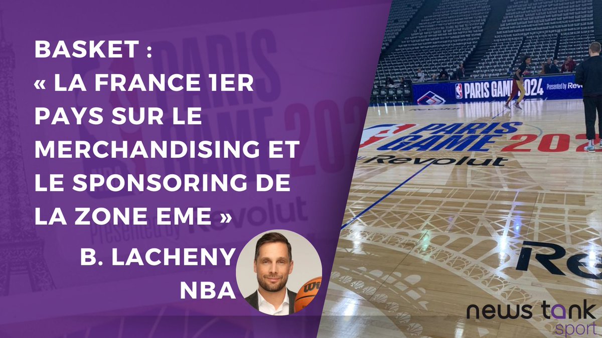 NewsTankFoot's tweet photo. 🏀@BrooklynNets  VS @cavs ce soir à l'@Accor_Arena 

NBA Paris Game, droits médias, stratégie digitale, @wemby, marque NBA : Bastien Lacheny, vice président media distribution de la @NBA Europe et au Moyen-Orient répond aux questions de News Tank.

#NBA #NBAParisGame2024 🏀 https://t.co/2gQTamRCxu