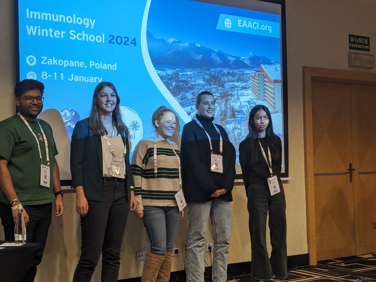 Congratulations to the winners of the @EAACI_HQ @EAACI_JM winter school poster prizes. Mateusz Gawrysiak, Johanna Rohrhofer, Jitesh Chauhan, Roos Verstegen, Simona Winkler, Darawan Tabtim-on. #EAACIWS24