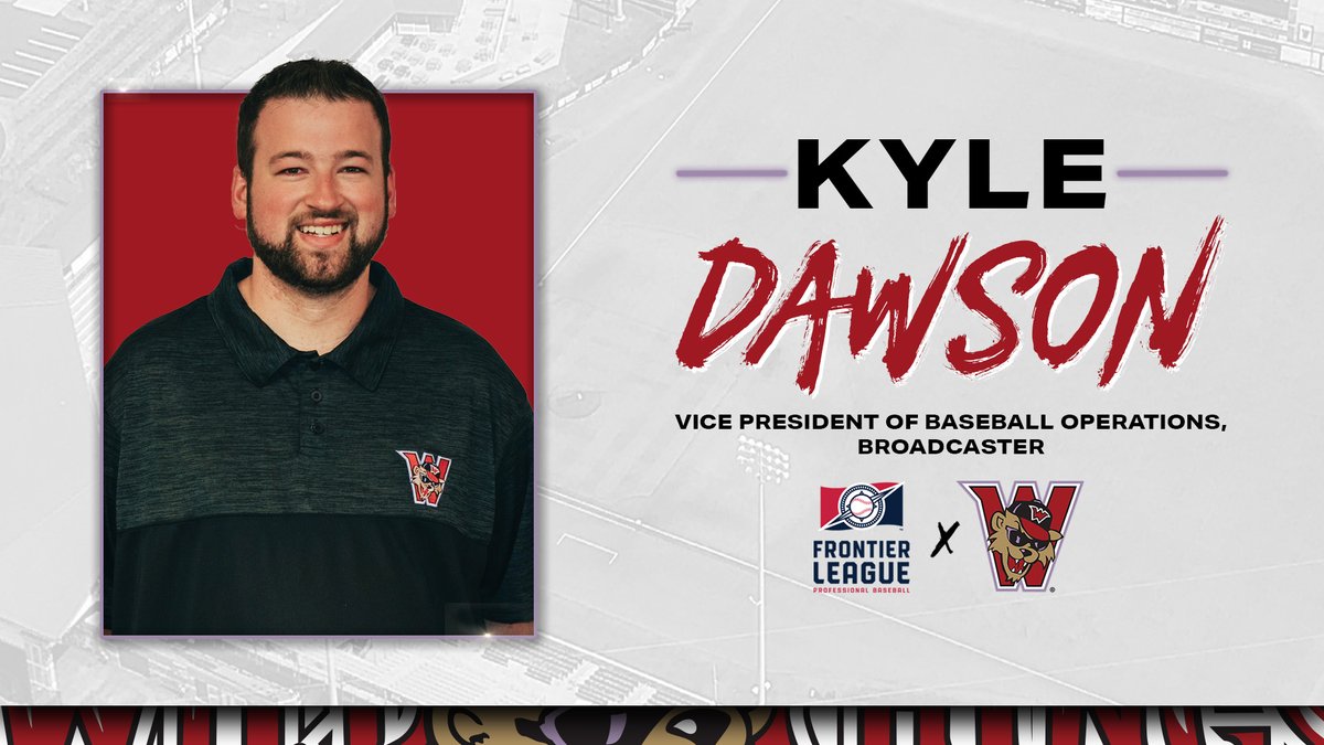 Washington Wild Things (@washwildthings) on Twitter photo Kyle Dawson (<a href="/RealKyleDawson/">Kyle Dawson</a>) has been tabbed Vice President of Baseball Operations of the club. He'll continue his role as the Voice of the Wild Things as well.
2024 is his 10th overall season with the team and 8th full time.
📖: bit.ly/DawsonWT
#WeMakeForeverFans Kyle Dawson (<a href="/RealKyleDawson/">Kyle Dawson</a>) has been tabbed Vice President of Baseball Operations of the club. He'll continue his role as the Voice of the Wild Things as well.
2024 is his 10th overall season with the team and 8th full time.
📖: bit.ly/DawsonWT
#WeMakeForeverFans