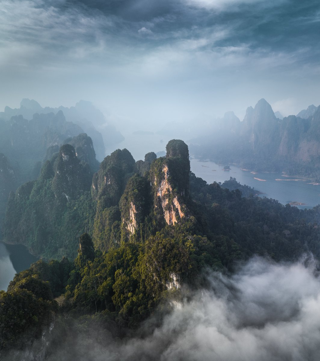 Khao Sok Lake, Thailand. Looks like Jurassic Park :)