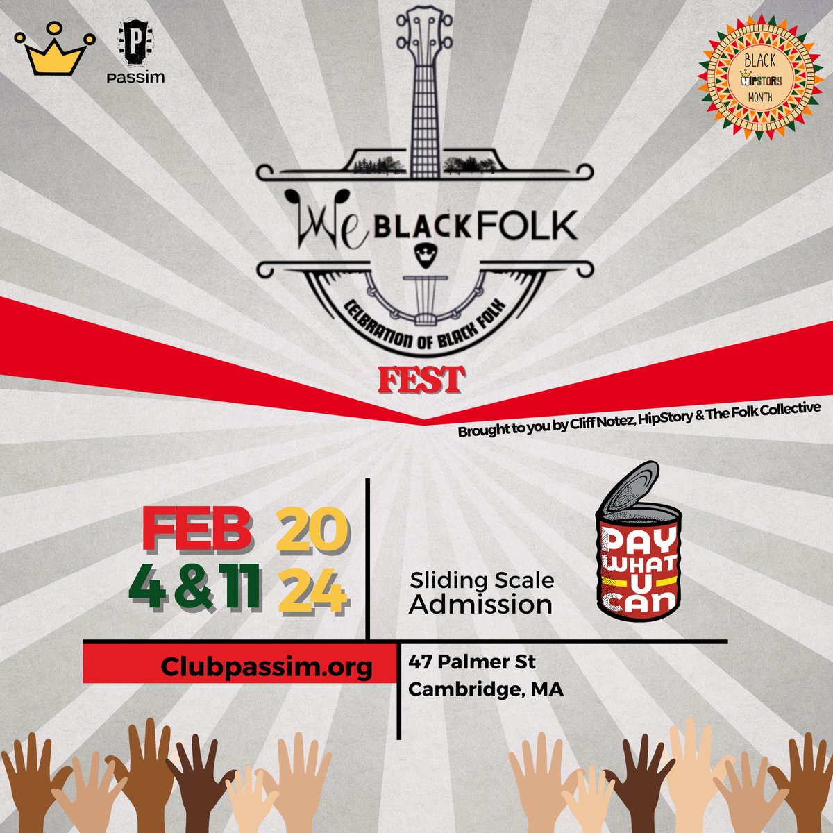 Reclaiming folk music “We Black Folk Festival” will be Massachusetts’ first ever black folk festival produced by @cliffnotezz with @clubpassim passim.org/live-music/eve…