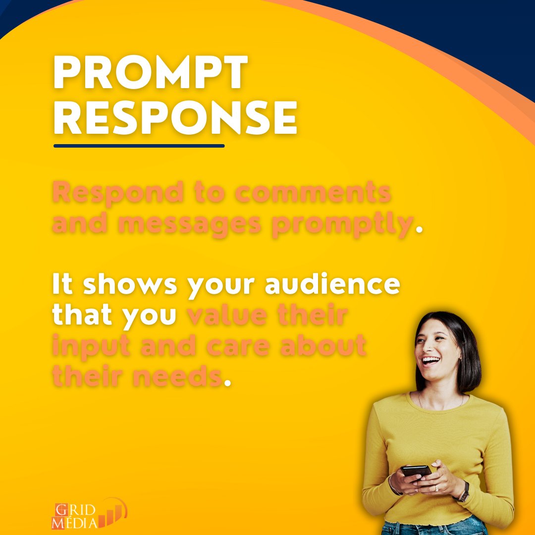 gridmedia_'s tweet photo. How long does it take you to reply to a message or comment?

✴️ Be prompt.

🔸First Impressions Matter
🔸Stay Ahead of Competition
🔸Boost Engagement and Loyalty

How long doe sit take you?

#socialmediastrategy #gromediatips #customerloyalty https://t.co/PEIq9DI73b