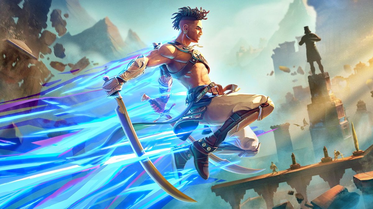 gameinformer's tweet photo. Prince of Persia: The Lost Crown uses exhilarating platforming, a deep combat loop, and more to create a new Metroidvania classic. Gameplay is king, and this Prince of Persia understands that. 

Our review: https://t.co/Ylhy6uYqVv https://t.co/K1FXLR1KY8