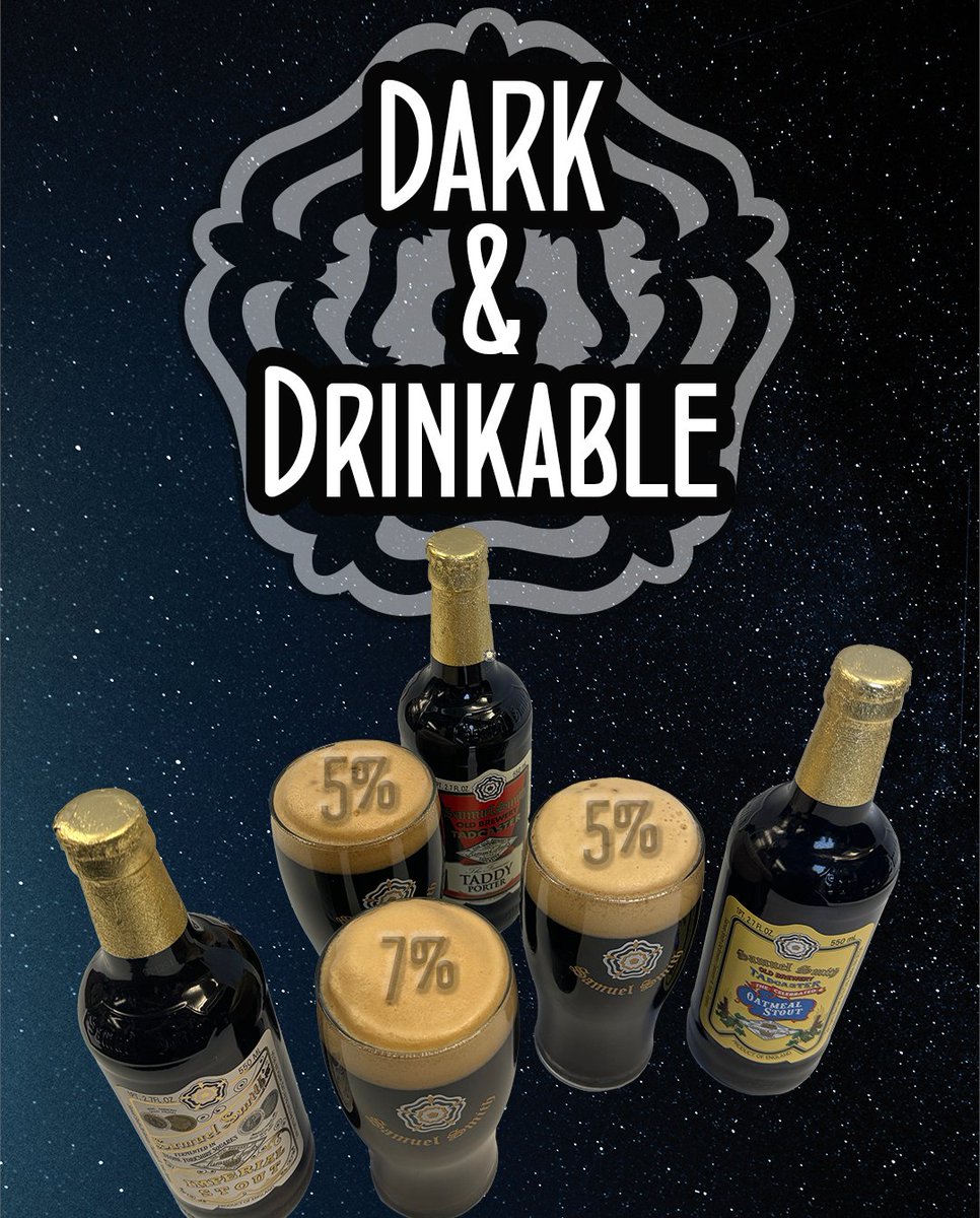 Dark beers that are drinkable! Did you know that most Samuel Smith beers ride at 5% ABV? Packed with flavor and rich character these brews offer supreme drinkability. Match the darkness of the days, without the intensity.
#SamuelSmith #DarkBeer #EnglishBeer