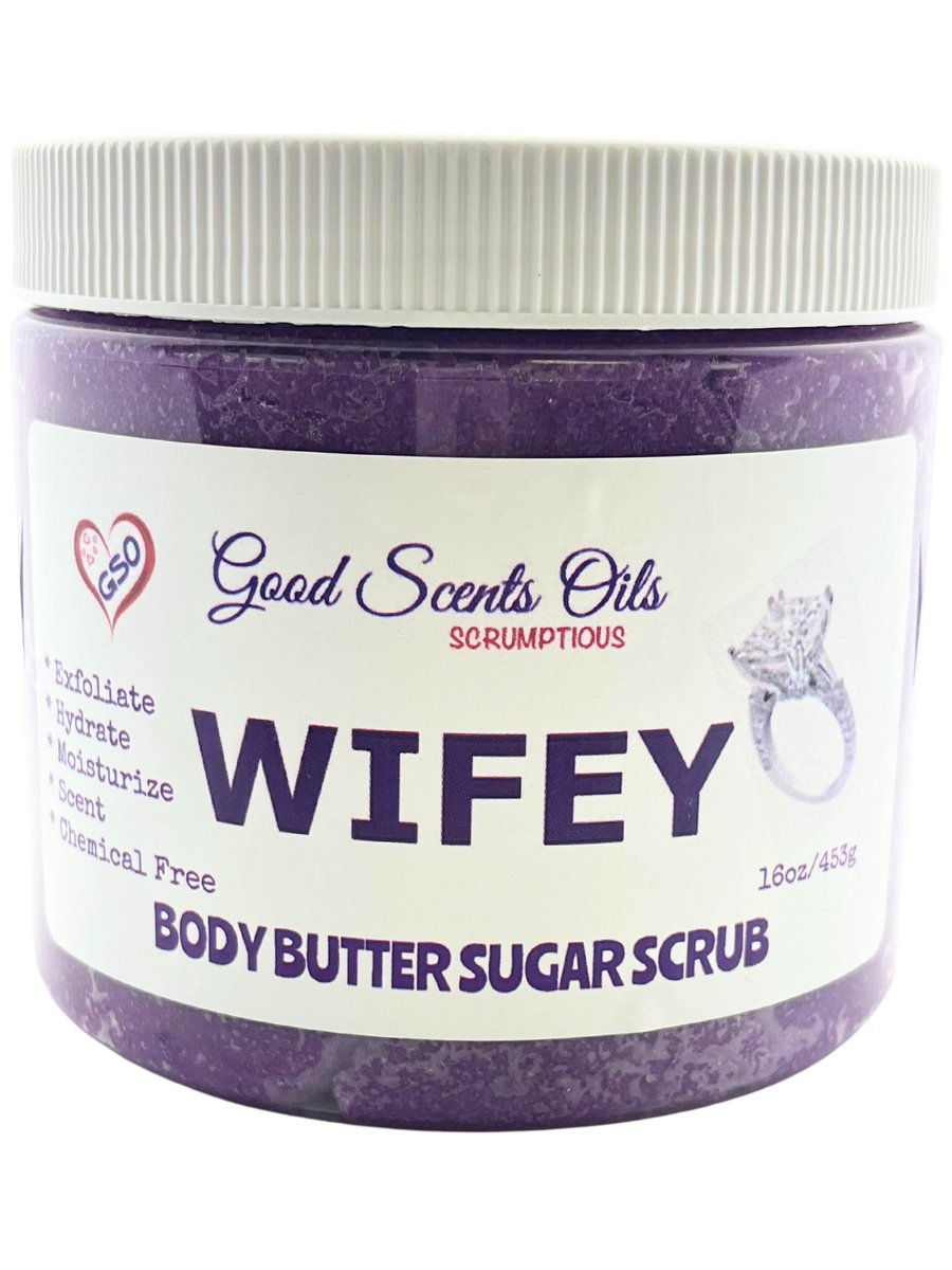 goodscentsoils's tweet photo. WIFEY BODY SCRUBS by @goodscentsoils 

💜 Smells Like a grown classy woman
💜 Feels amazing 

Available online and in-store!  See profile 👆🏽

#GSO #GoodScentsOils #Wifey #BodyScrubs #SugarScrubs #SkinCare #BathAndBody #SKIN #BODY #Hydrate #Moisturize #Exfoliate https://t.co/dpoLPODf8m