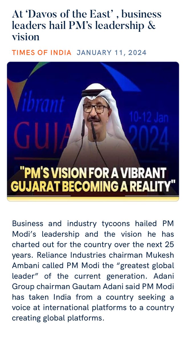 RooparamBarmer's tweet photo. At ‘Davos of the East’ , business leaders hail PM’s leadership &amp; vision
https://t.co/vQI7xHIklU

via NaMo App https://t.co/nvI9MwoM1O