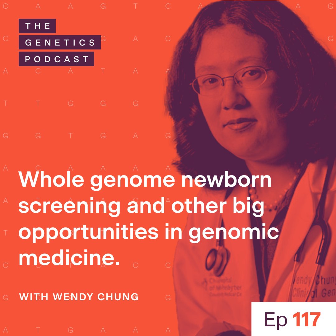 Episode 117 of The Genetics Podcast is live! 🚀 We’re joined by @harvardmed professor & Doctor, @WendyKChung. Tune in to hear how a new study offering whole genome sequencing at birth is helping families make pioneering #healthcare decisions 👇 pod.fo/e/21235a