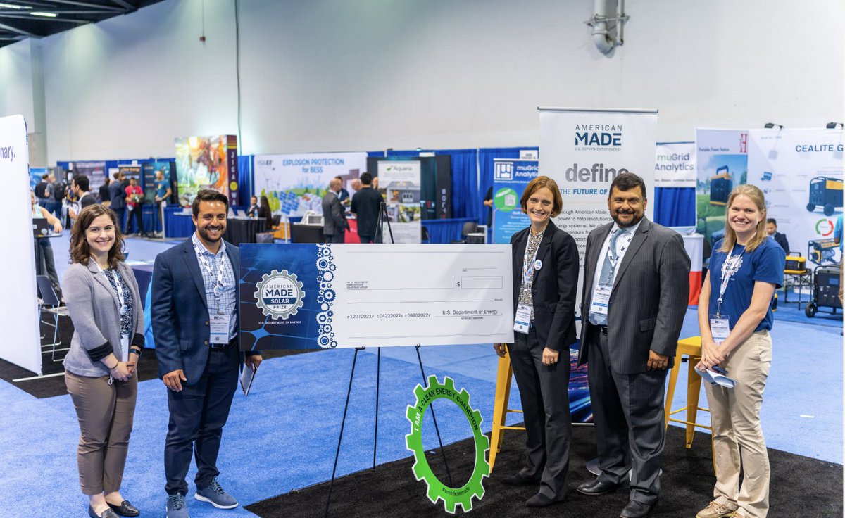 AMCprizes's tweet photo. This just in! 📣 20 teams have been selected as #AmericanSolar Prize Round 7 semifinalists! These #SolarStartups earned $50K each for their innovative solutions to make solar more efficient, cost-effective & accessible. See the Round 7 competitors: https://t.co/Kpr6CpO2UA https://t.co/kHxqDrzEKF