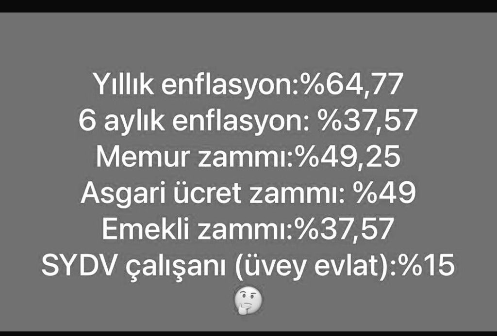 Çalışma motivasyonumuz düşmemesi için büyüklerimizin bu konuya ivedilikle bir çözüm bulması gerekiyor.

#SYDVekProtokolistiyor
#VergideAdalet
<a href="/KOOPISSENDIKASI/">Koop-İş Sendikası</a> 
<a href="/isikhanvedat/">Prof. Dr. Vedat Işıkhan</a>
<a href="/csgbakanligi/">T.C. Çalışma ve Sosyal Güvenlik Bakanlığı</a>
#SeyanenZam
<a href="/turkiskonf/">TÜRK-İŞ</a>
<a href="/alemdareyup/">Eyüp Alemdar</a>
#ekprotokol
#Refahpayı