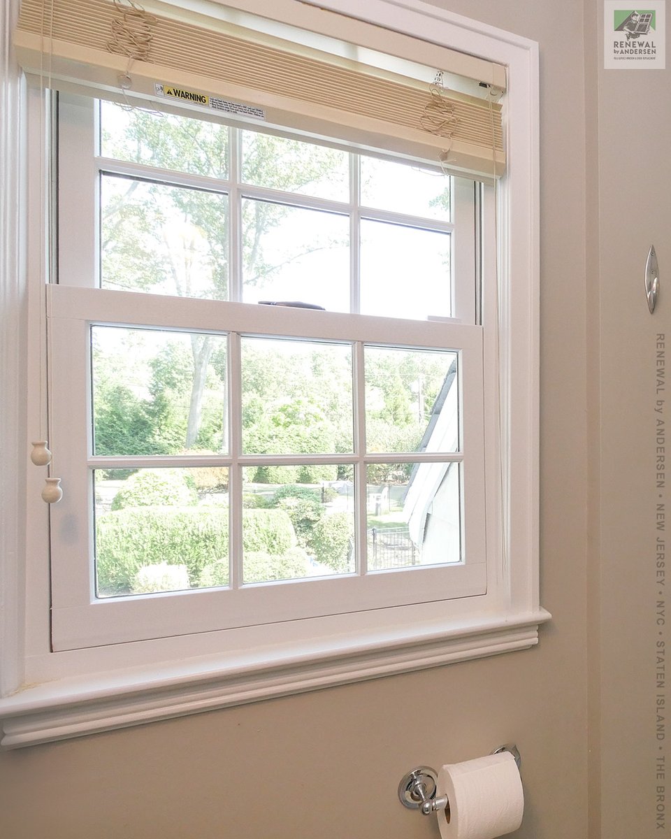New double hung window in lovely guest bathroom
. . . . . . . . . .
Find out more about replacing your home windows -- Contact Us Today! 844-245-2799 -- Renewal by Andersen New Jersey, NYC, Staten Island and The Bron
#windowcompany #windowinstaller #window #bathroom