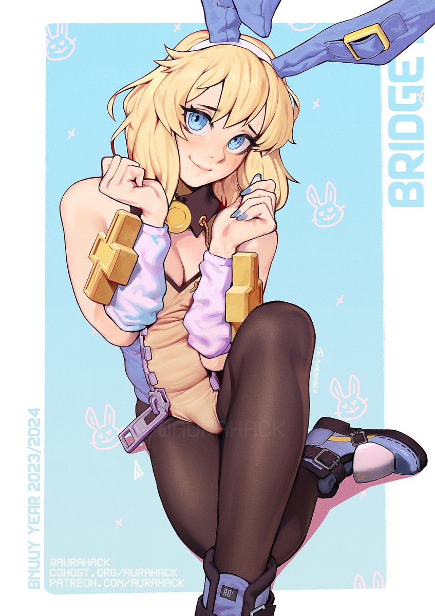 ブリジット(ギルティ・ギア) 「Bridget from Guilty Gear in a bunny suit」|Auraのイラスト