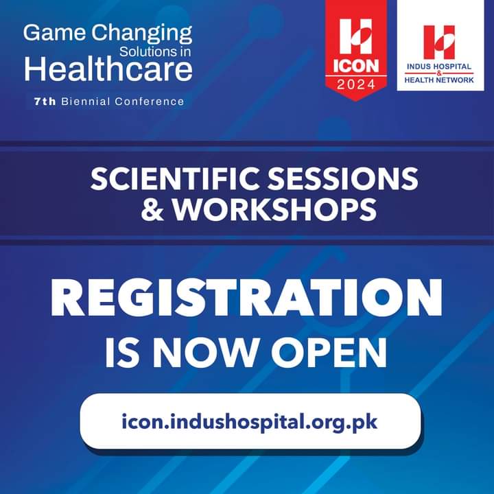MedicalUpdates4's tweet photo. 7th Biennial Conference - ICON 2024 - January 20 - 28, 2024
ICON 2024, the 7th biennial conference being held from January 20 - 28, 2024 by Indus Hospital &amp; Health Network. Sign up for our scientific sessions and workshops.
To register: https://t.co/DgTrIoQgne https://t.co/Y6iiykYZnh