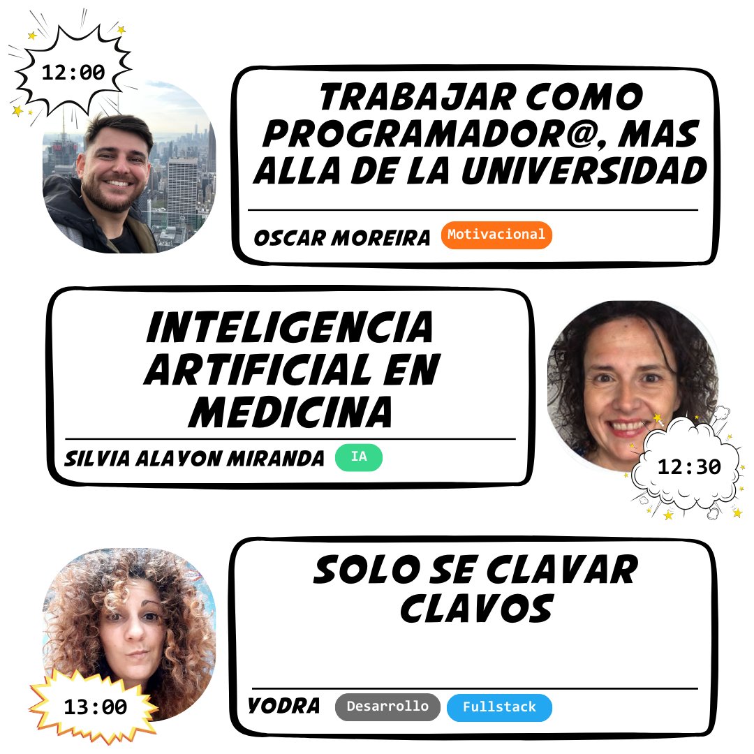 CESINFULL's tweet photo. Ya hemos anunciado las charlas del primer día del #IXCESINF💫🚀 Este año hemos decidido centrarnos en traer ponentes de la mejor calidad🔥🔥🔥 Dentro de poco anunciaremos al resto...

Recuerda que las entradas ya están a la venta no te lo pierdas!!!!
https://t.co/hlIisbsikE https://t.co/yUTXhhkuQ3