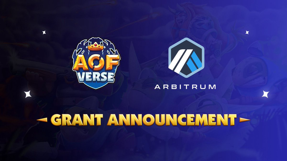 AOFverse's tweet photo. We are delighted to announce @AOFverse has secured Grant Funding from the @arbitrum Foundation

Excited to continue to build on the most efficient and reliable L2 💎 https://t.co/YLmaGfwtZ1